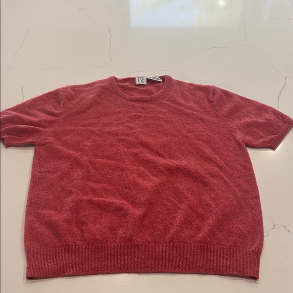 TSE pale light Red Top Women's size M 100% pure cashmere - Picture 1 of 10